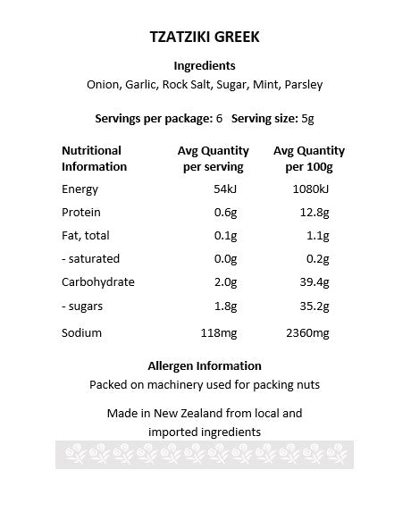 Tzatziki Greek Gourmet Dip Mix