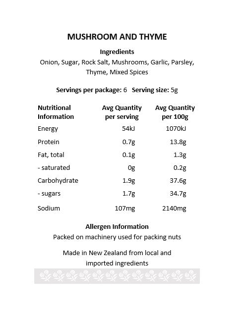 Mushroom & Thyme Gourmet Dip Mix