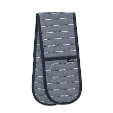 Eco Recycled Dash Navy Double Oven Mitt