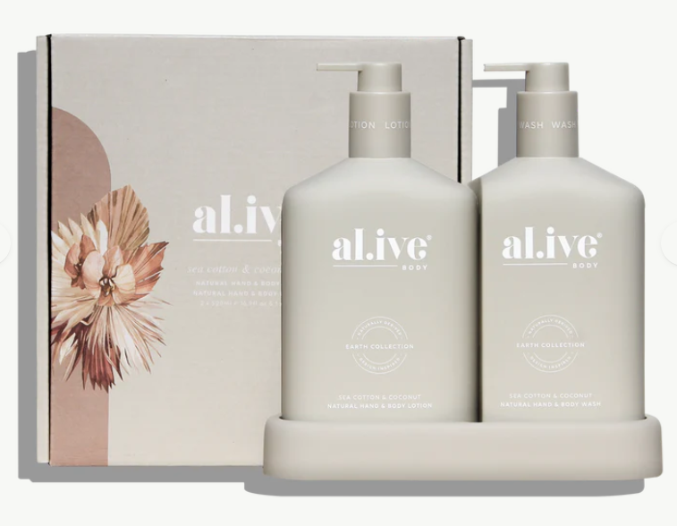 Al.ive Wash & Lotion Duo - Sea Cotton & Coconut