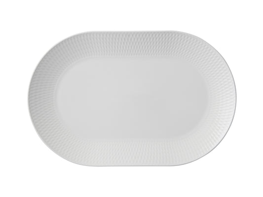 White Basics Diamonds Oblong Platter