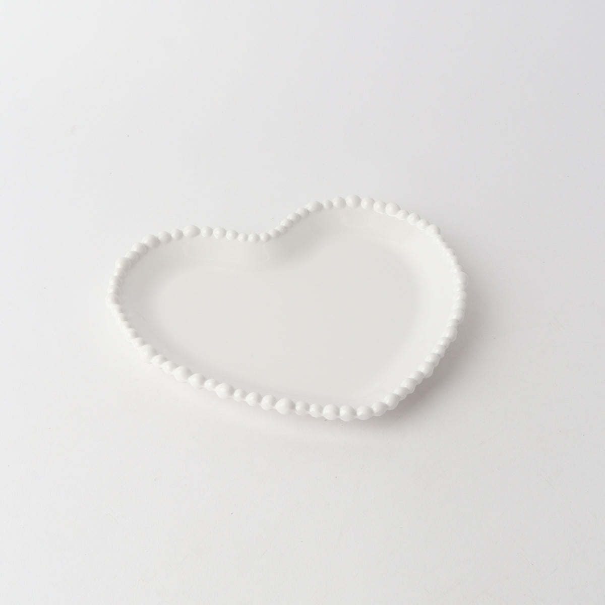 Melamine Pearl Heart Plate