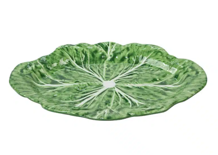 Melamine Cabbage Leaf Oval Platter