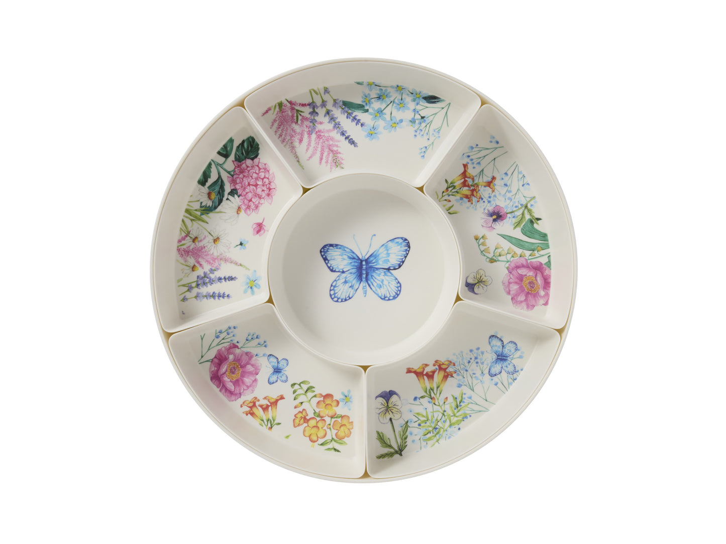 Botanica Melamine 7pc Divided Platter