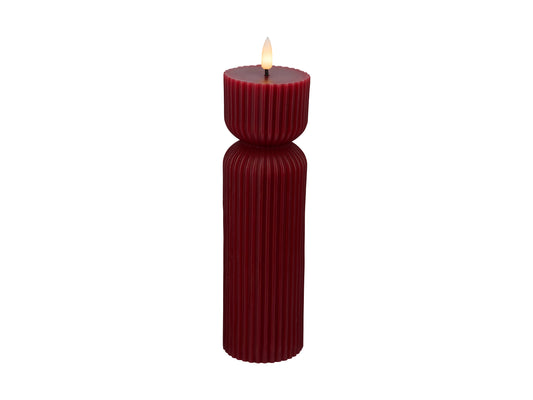 Let's Get Lit - Linea LED Cylinder Candle Cherry