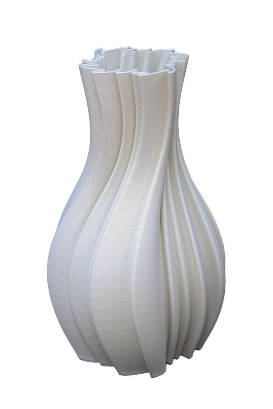 Louella 3D Printed Vase - White