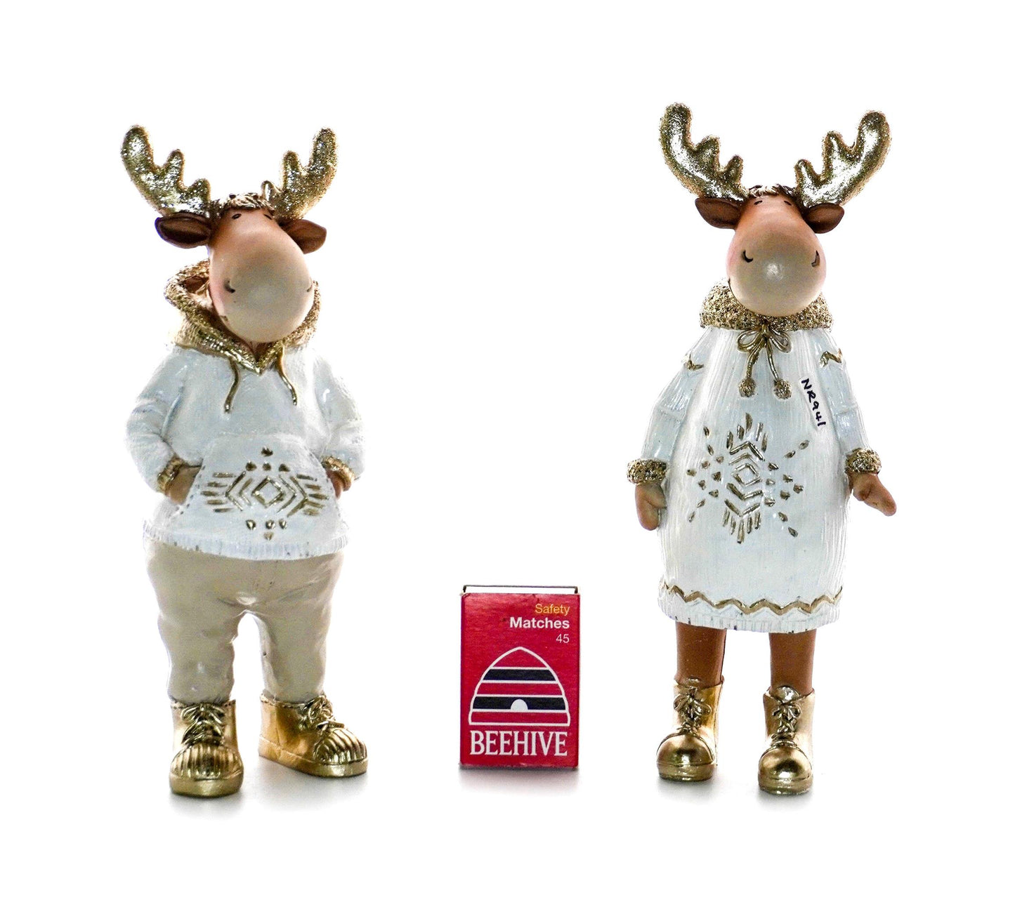 Cream/Gold Reindeer