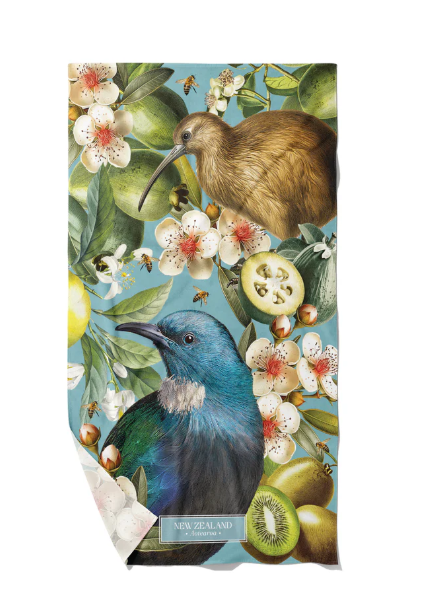 PARRS Tea Towel Tui & Kiwi