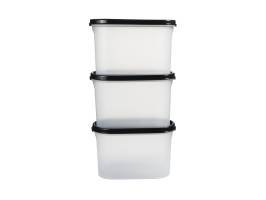 TUPPERWARE Modular Oval Dry Food Container Set 3