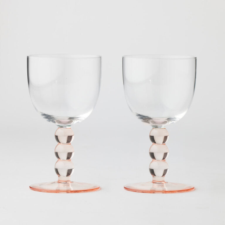 Nora Goblet Glasses - Pink