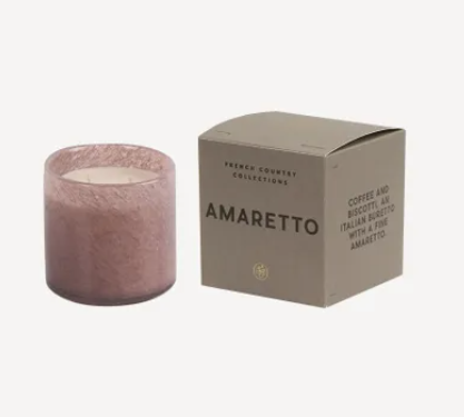 French Country - Amaretto Glass Candle