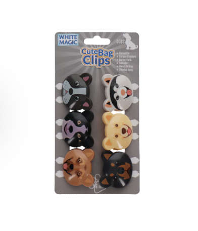 WHITE MAGIC Cute Bag Clips - DOGS