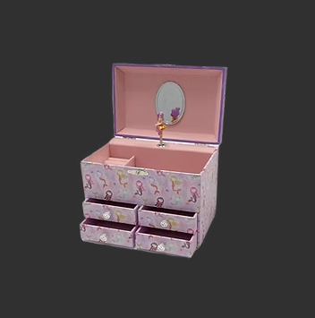 Mermaid 4 Drawer Jewellery Box
