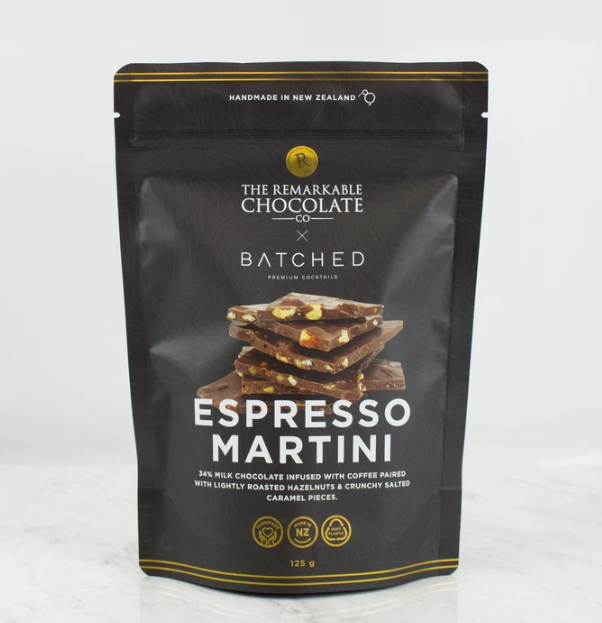 Remarkable Chocolate Bark - Hazelnut Espresso Martini