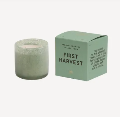 French Country - First Harvest Glass Candle