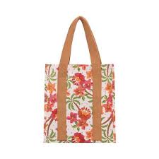 KOLLAB Market Bag - Hibiscus Retreat