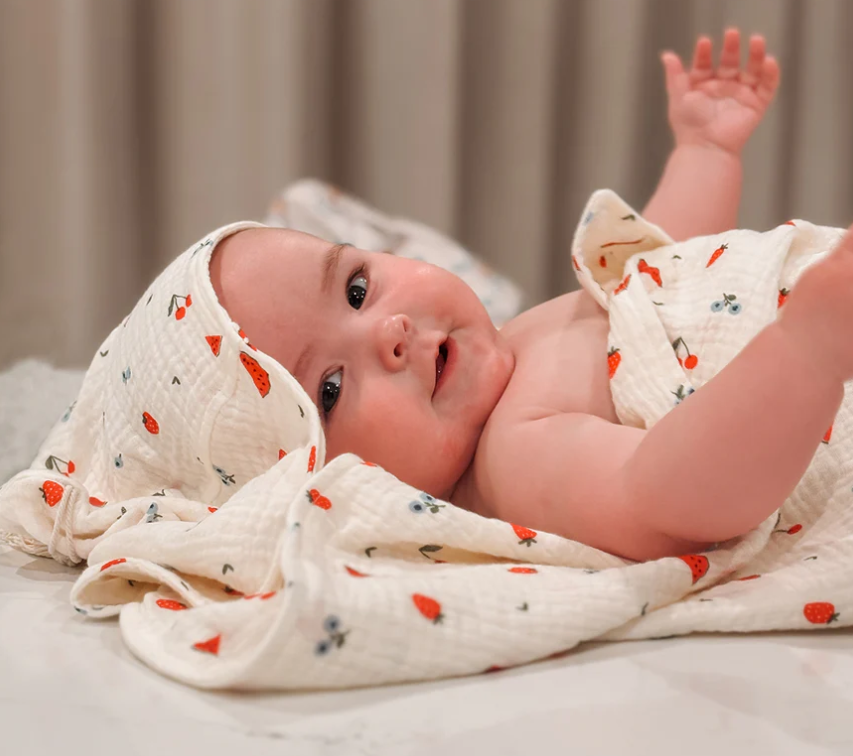 OTD Hooded Towel Organic Muslin