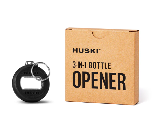 HUSKI Bottle Opener Keyring 3 in 1