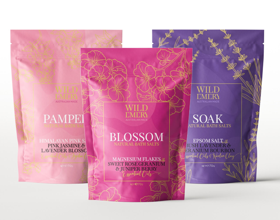 WILD EMERY - Indulgent Bath Salts 3 Pack