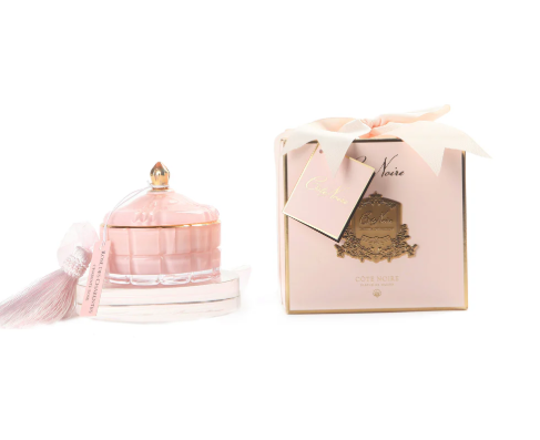 Cote Noir - Pink Art Deco Candle/Pink Champagne