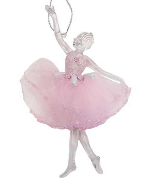 Ballerina in Pink Dress - One Arm Raised