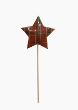 Tartan Star on Stick
