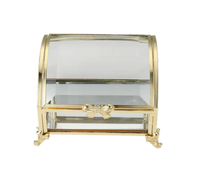 Glass Jewellery Box Curved Top