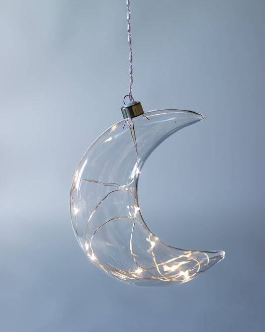 STELLAR Hanging Glass Light Clear Moon