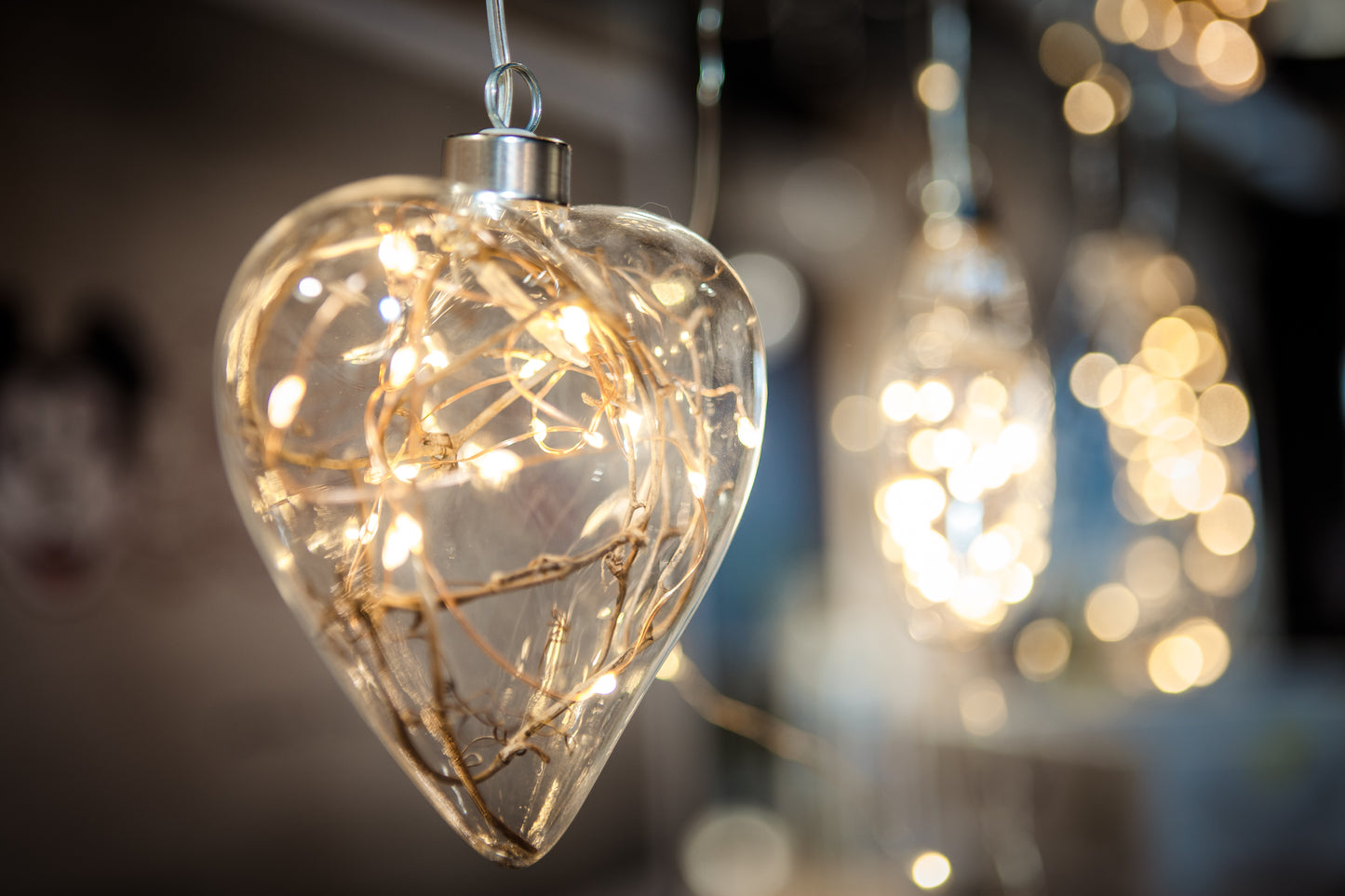 STELLAR Hanging Glass Light Winter Heart