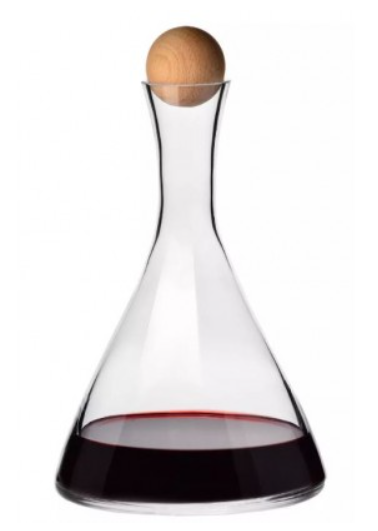 KROSNO Wine Decanter Beechwood Stopper