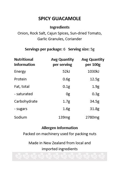 Spicy Guacamole Gourmet Dip Mix