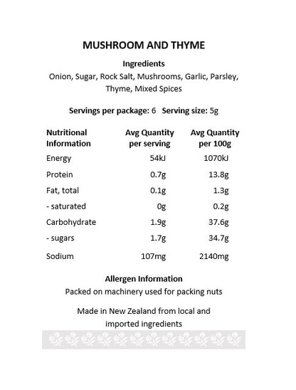 Mushroom & Thyme Gourmet Dip Mix