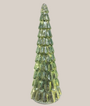 Frost Drop Glass Tree - Light Green