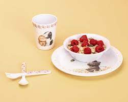 Little Darlings 5 Piece Kids Dinner Set