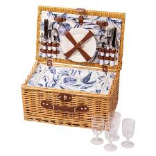 Blue Lagoon 4 Person Picnic Basket