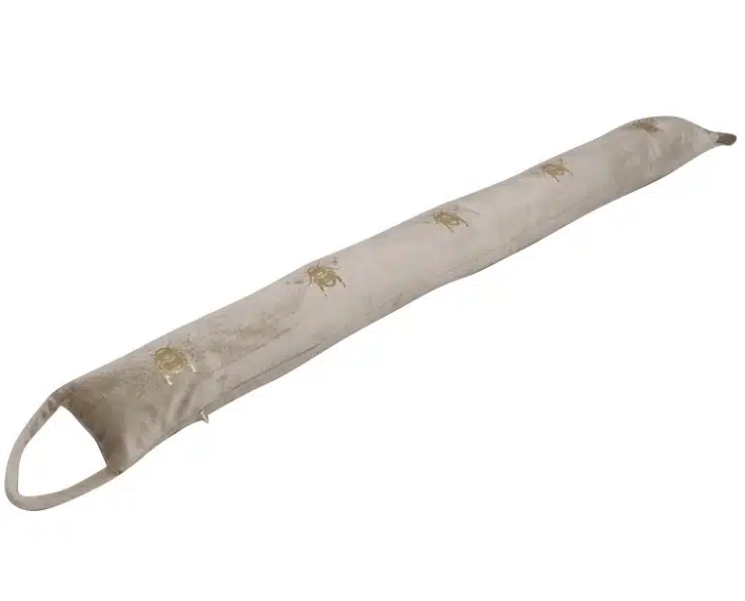 Velvet Bee Draft Stopper - Pearl