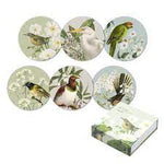 NZ Birds & Botanicals Coasters