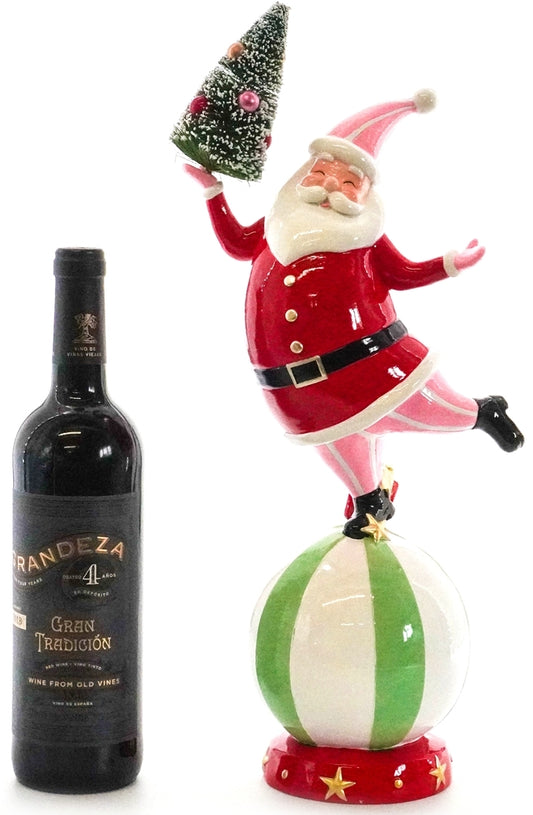 Santa balancing on ball