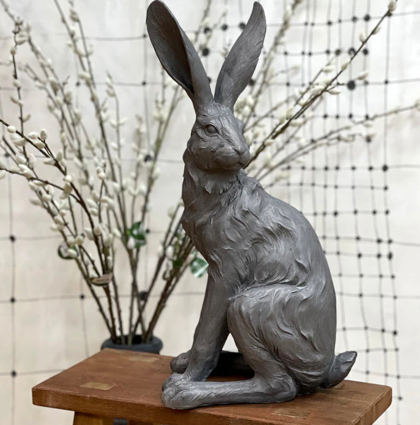 Country Hare Standing - Grey