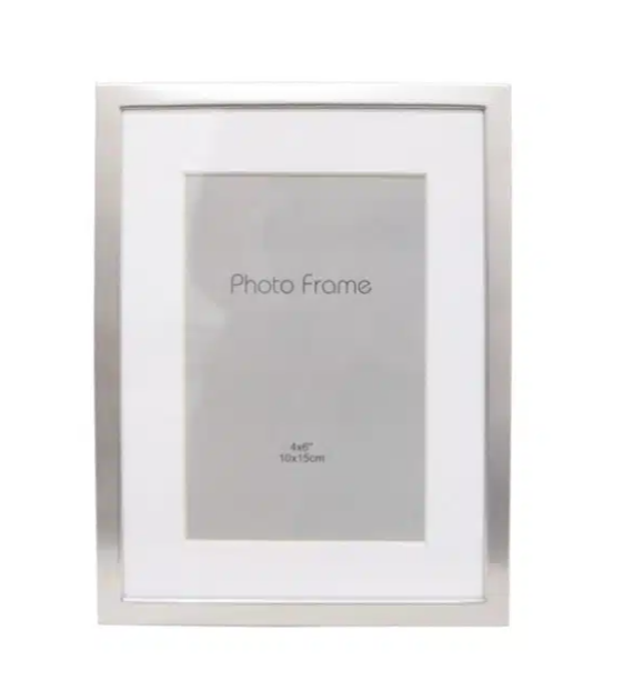 FRAME Silver/White 4x6