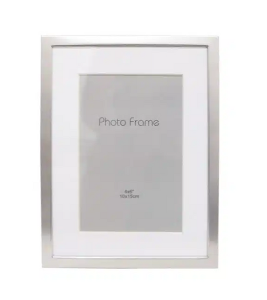 FRAME Silver/White 4x6
