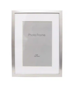 FRAME Silver/White 4x6