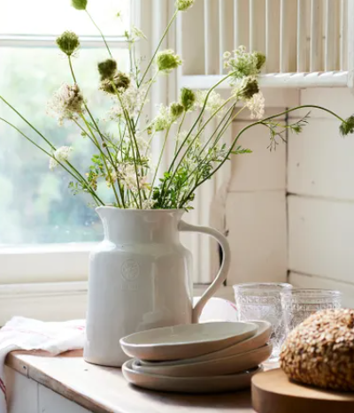 Franco Rustic White Pitcher