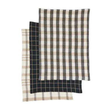 Recycled Cotton Tea Towel - Black