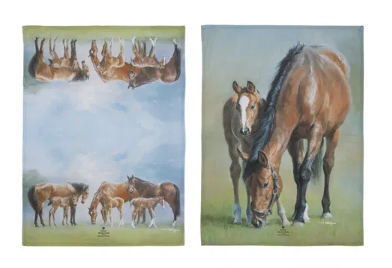 ASHDENE Mare & Foals Kitchen Towels