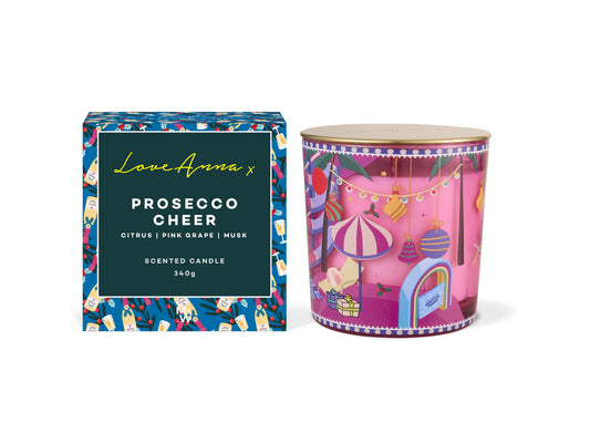 LOVE ANNA X Festive Down Under Candle 340gm - Prosecco