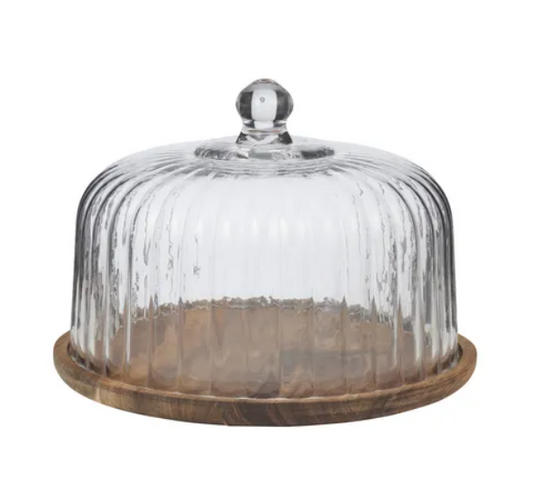 Bosco Glass/Wood Cake Dome