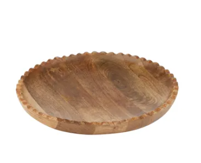 Cheri Round Wood Tray