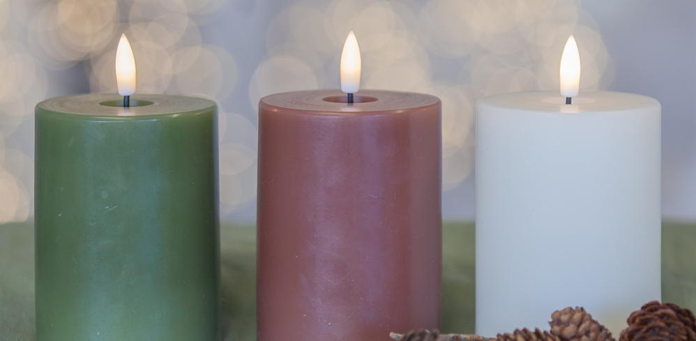 Stellar Nordic Indoor LED Candle - Coloured
