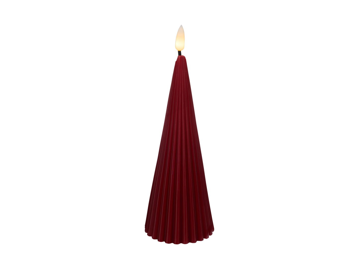 Let's Get Lit - Linea LED Cone Candle Cherry